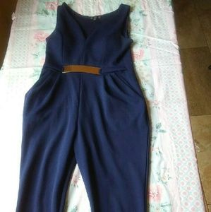 An iris Navy Blue Jumpsuit
